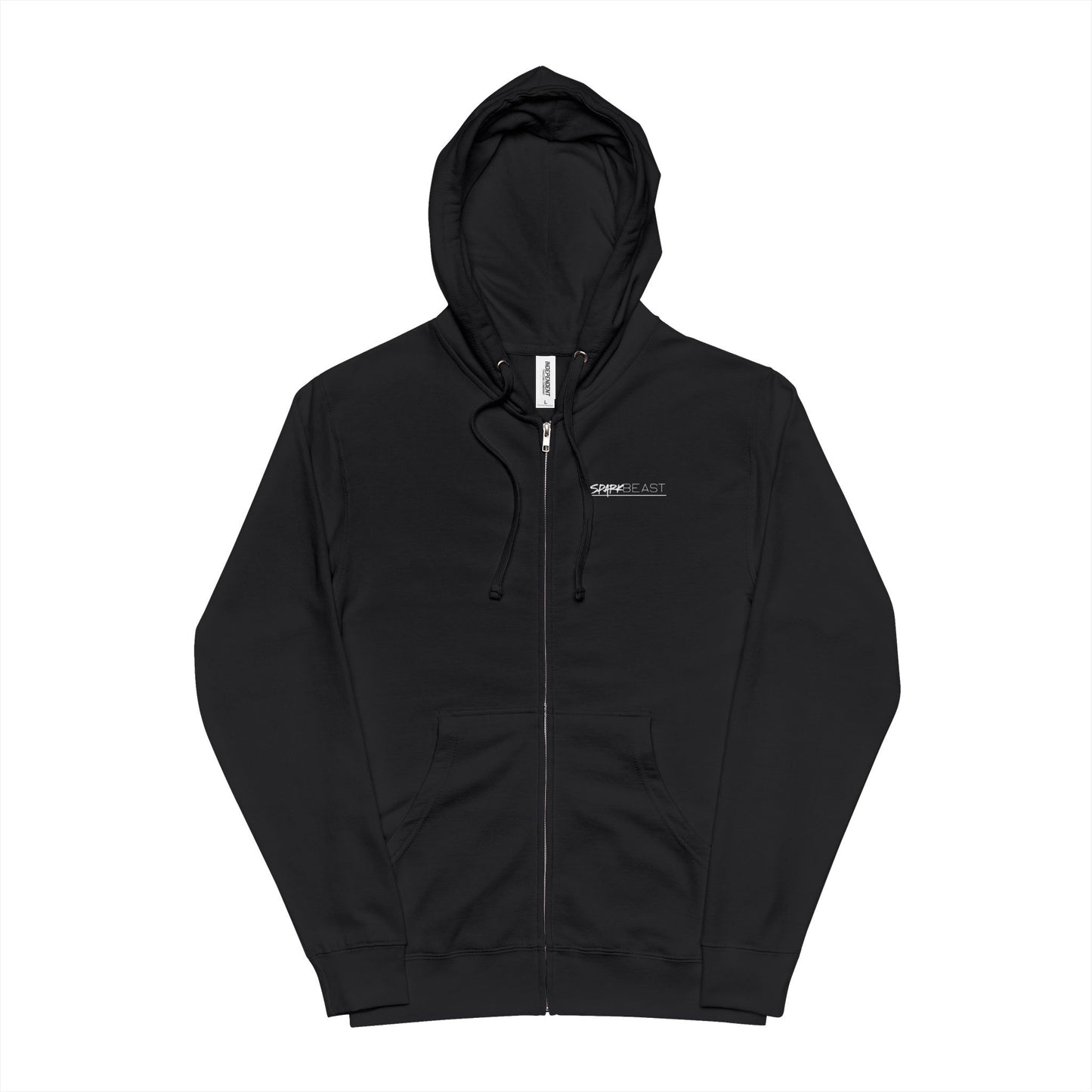 Sweat à capuche zippé en polard unisexe